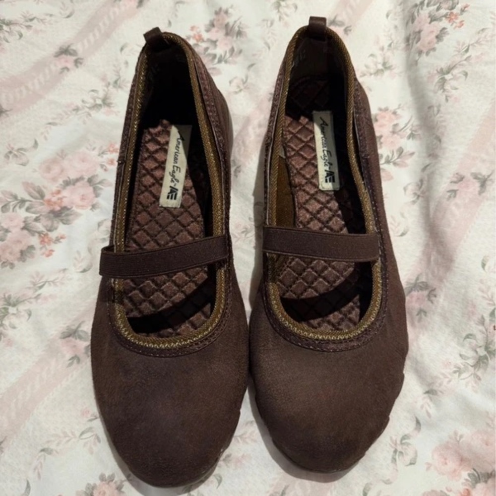 American Eagle Outfitters Brown Flats